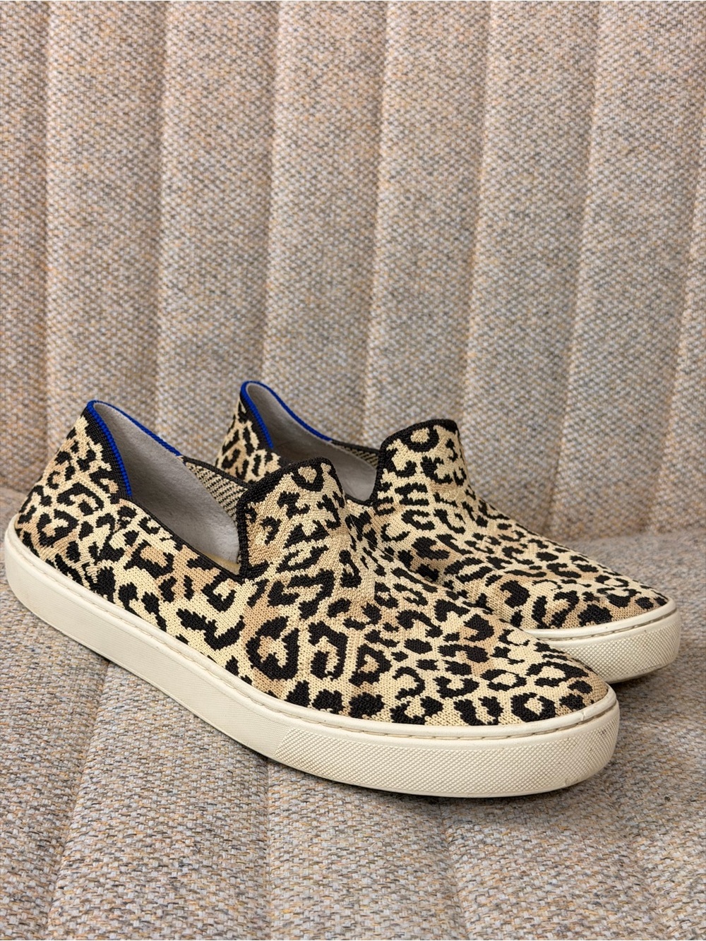 ROTHY'S - Leopard Print Slip-On Sneakers, sz 9.5